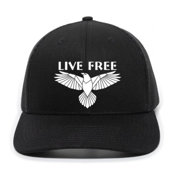 Live Free Be Free Freedom Eagle Premium Snapback Hat - Picture 1 of 4